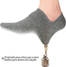 Kit 12 Pares de Meias Soquete Anatômicas em Algodão Premium (Com Silicone Antiderrapante) - 35 ao 46