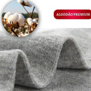 Kit 12 Pares de Meias Soquete Anatômicas em Algodão Premium (Com Silicone Antiderrapante) - 35 ao 46 - 12 Pares Brancos
