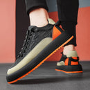 Tênis Masculino de Luxo - Phoenix - Preto/Laranja